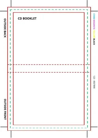 CD Booklet Template — free Google Docs template