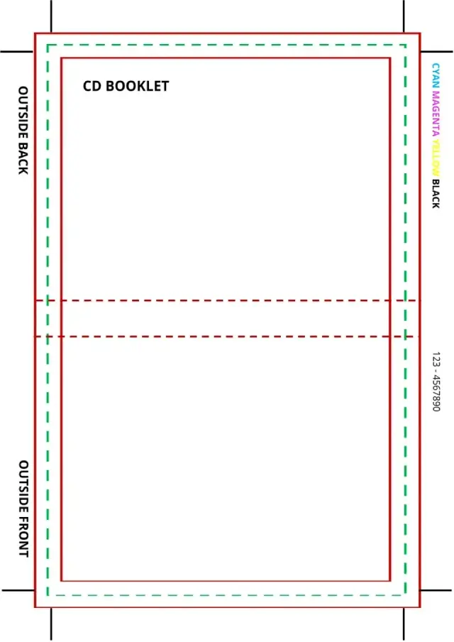 CD Booklet Template — free Google Docs template