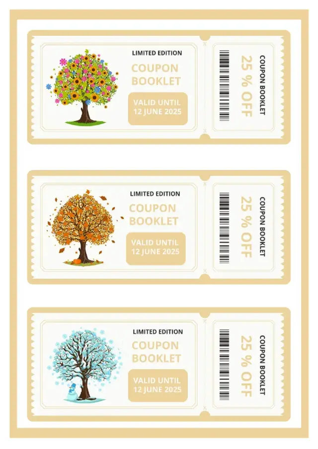 Coupon Booklet Template — free Google Docs template
