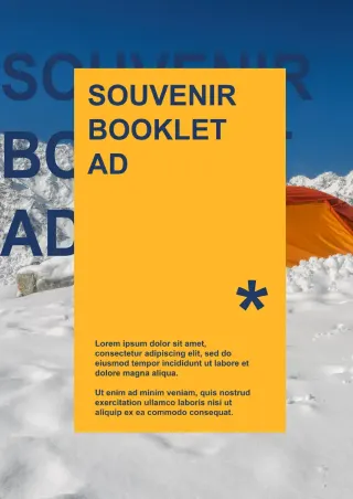 Souvenir Booklet Ad Template — free Google Docs template