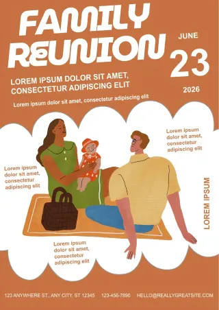 Family Reunion Booklet Template — free Google Docs template