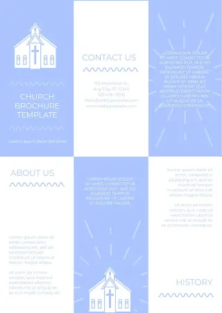 Church Brochure Template — free Google Docs template