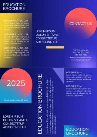 Education Brochure Template — free Google Docs template