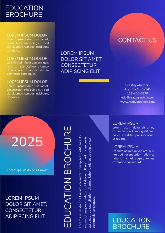 Education Brochure Template — free Google Docs template