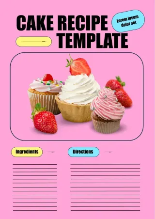 Cake Recipe Template — free Google Docs template