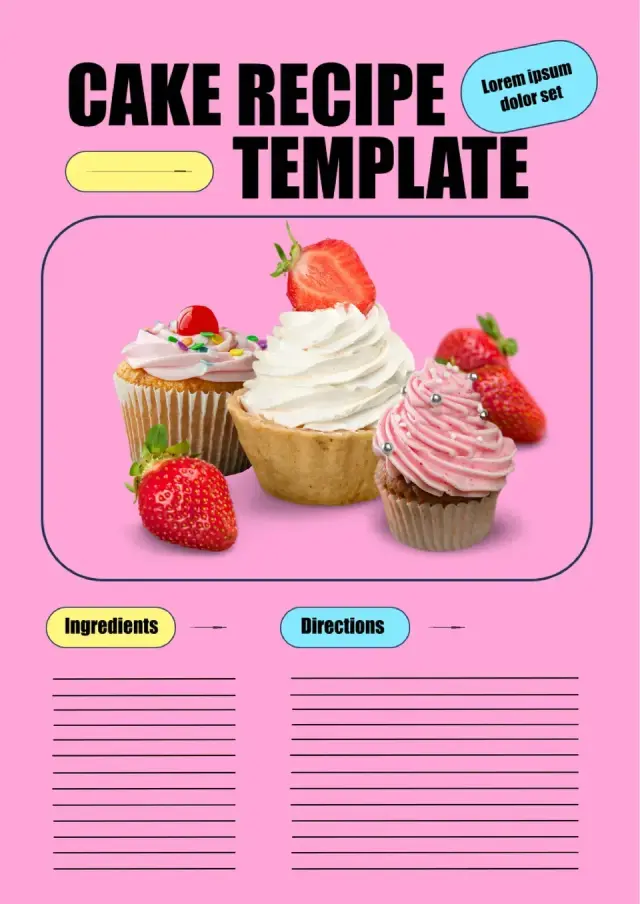 Cake Recipe Template — free Google Docs template