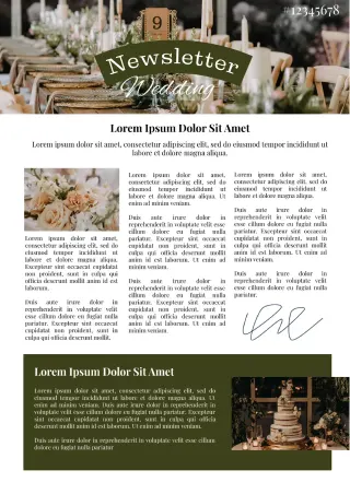 Wedding Program Newspaper Template — free Google Docs template