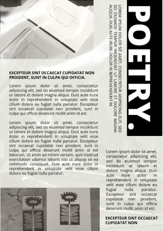 Poetry Booklet Template — free Google Docs template