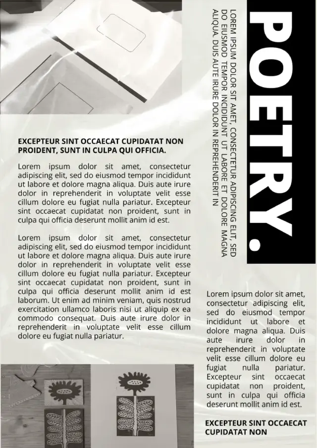 Poetry Booklet Template — free Google Docs template