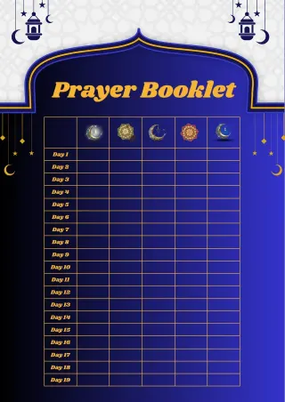 Prayer Booklet Template — free Google Docs template