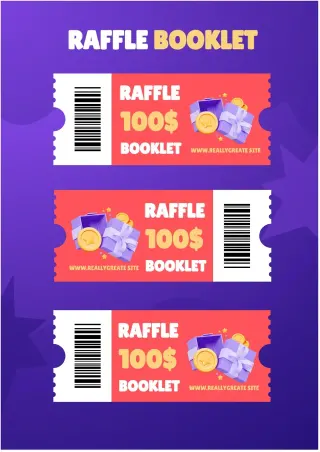 Raffle Booklet Template — free Google Docs template