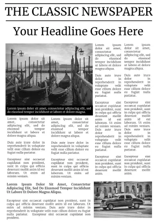 Classic Newspaper Template — preview 2
