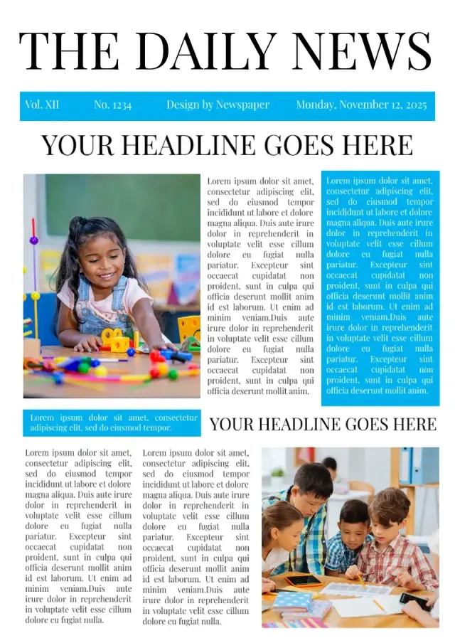 Classroom Newspaper Template — free Google Docs template