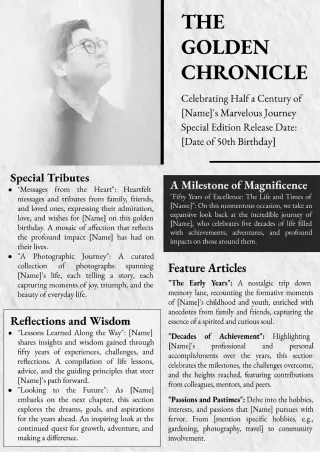 Birthday 50th Newspaper Template — free Google Docs template