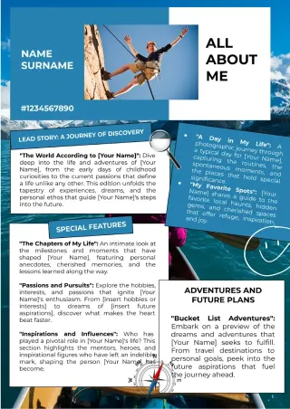 All About Me Newspaper Template — free Google Docs template