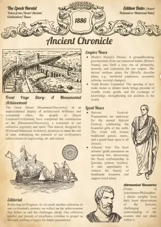 Ancient Newspaper Template 2 — free Google Docs template